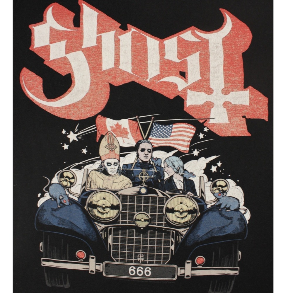Ghost Ultimate Tour Named Death 2019 Band T Shirt Black Mens Small